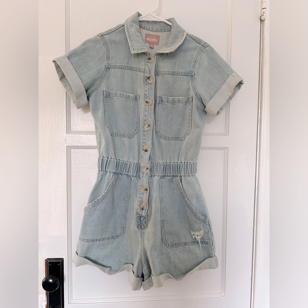 Show Me Your Mumu denim romper